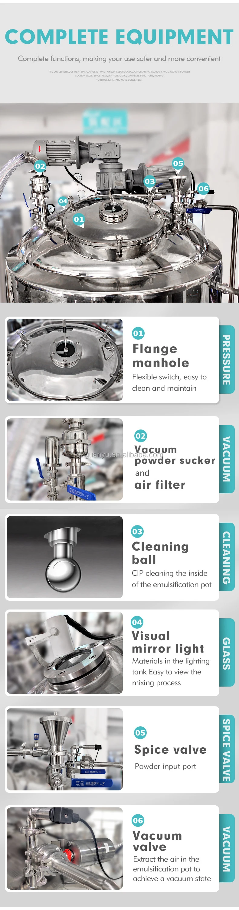 100L Cosmetic Emulsifying Machine