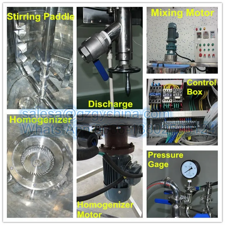 CE approved jacket kettle with agitator equipment used for ointments