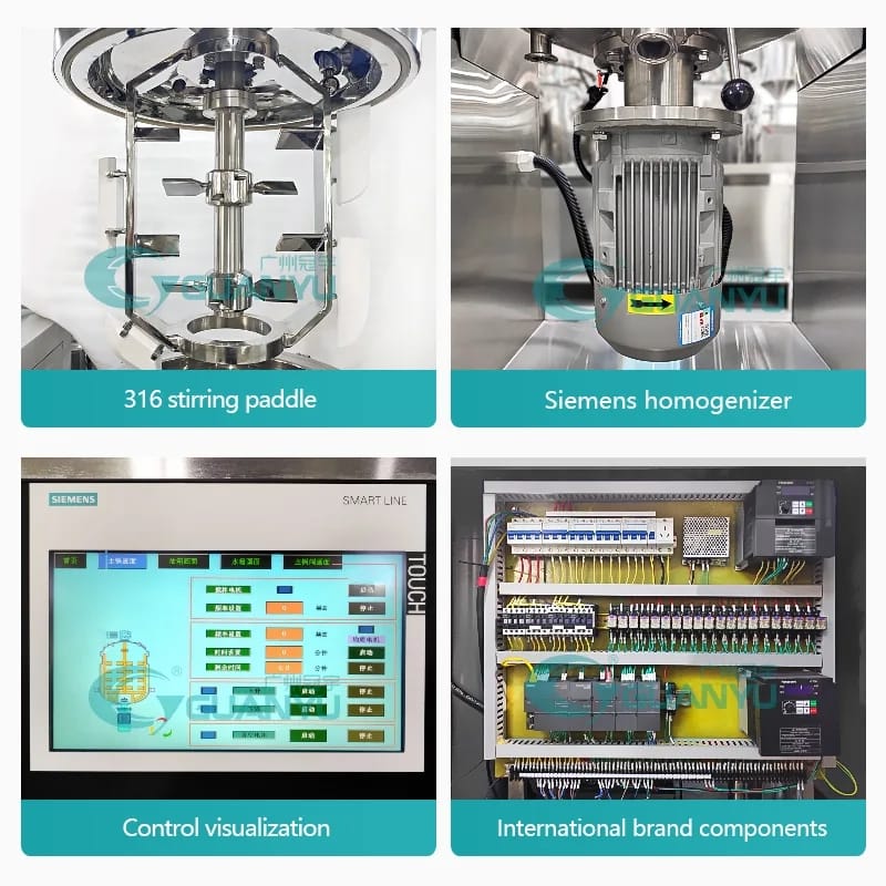 The Ultimate Guide to 50L Emulsifier Homogenizer for Cosmetics Production 4 emulsifier homogenizer, 50L homogenizer, cosmetic formulation equipment, emulsification process