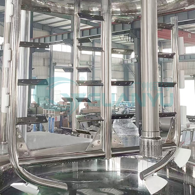 Guanyu 2025 New Innovation: 3000L Vacuum Emulsifying Mixer 4 3000L Vacuum Emulsifying Mixer