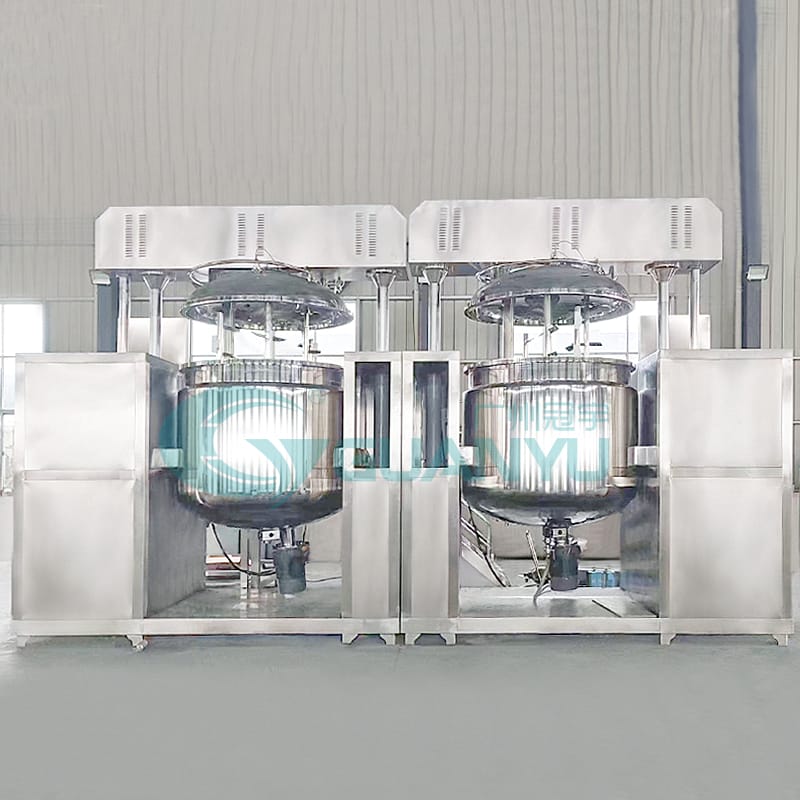 Guanyu 2025 New Innovation: 3000L Vacuum Emulsifying Mixer 3 3000L Vacuum Emulsifying Mixer