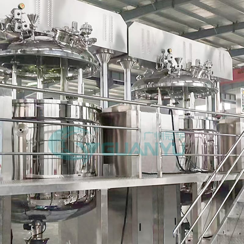 Guanyu 2025 New Innovation: 3000L Vacuum Emulsifying Mixer 5 3000L Vacuum Emulsifying Mixer